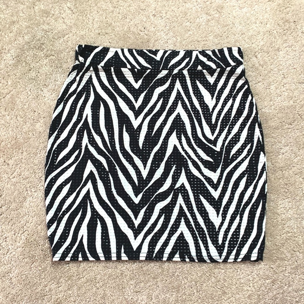 Nasty Gal Zebra Skirt